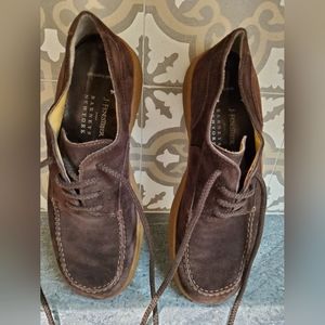 J. Fenestrier brown suede men's shoes